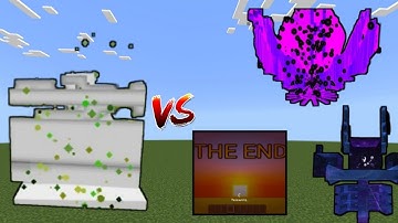 The Unknown Entity vs Random Op Broken Broken Inflation Bosses | Minecraft Bedrock | Mob Battle