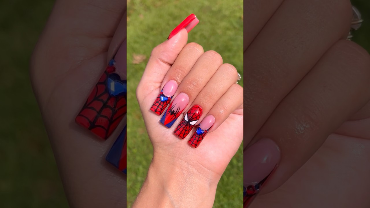 Spider-Man Nails by tharesek on DeviantArt