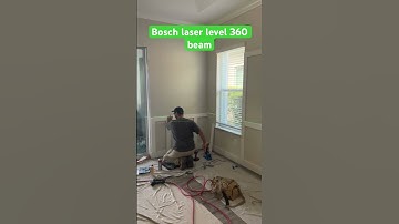 Bosch 360 green laser leveler #tools #construction #carpentry #bosch #levels