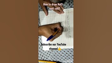 How to draw Sodium chloride (NaCl) diagram? #unitcell #trending #shortvideo#ppsc2022