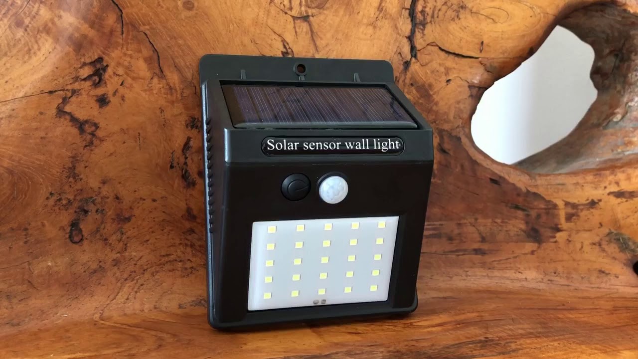 SPV Lights 20 LED Solar Security Light YouTube