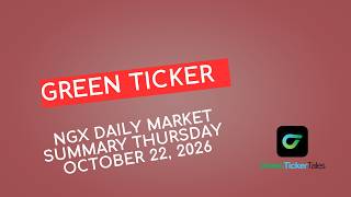 AVA Capital led today's gainers: NGX Daily Market Summary Thursday October 22, 2026