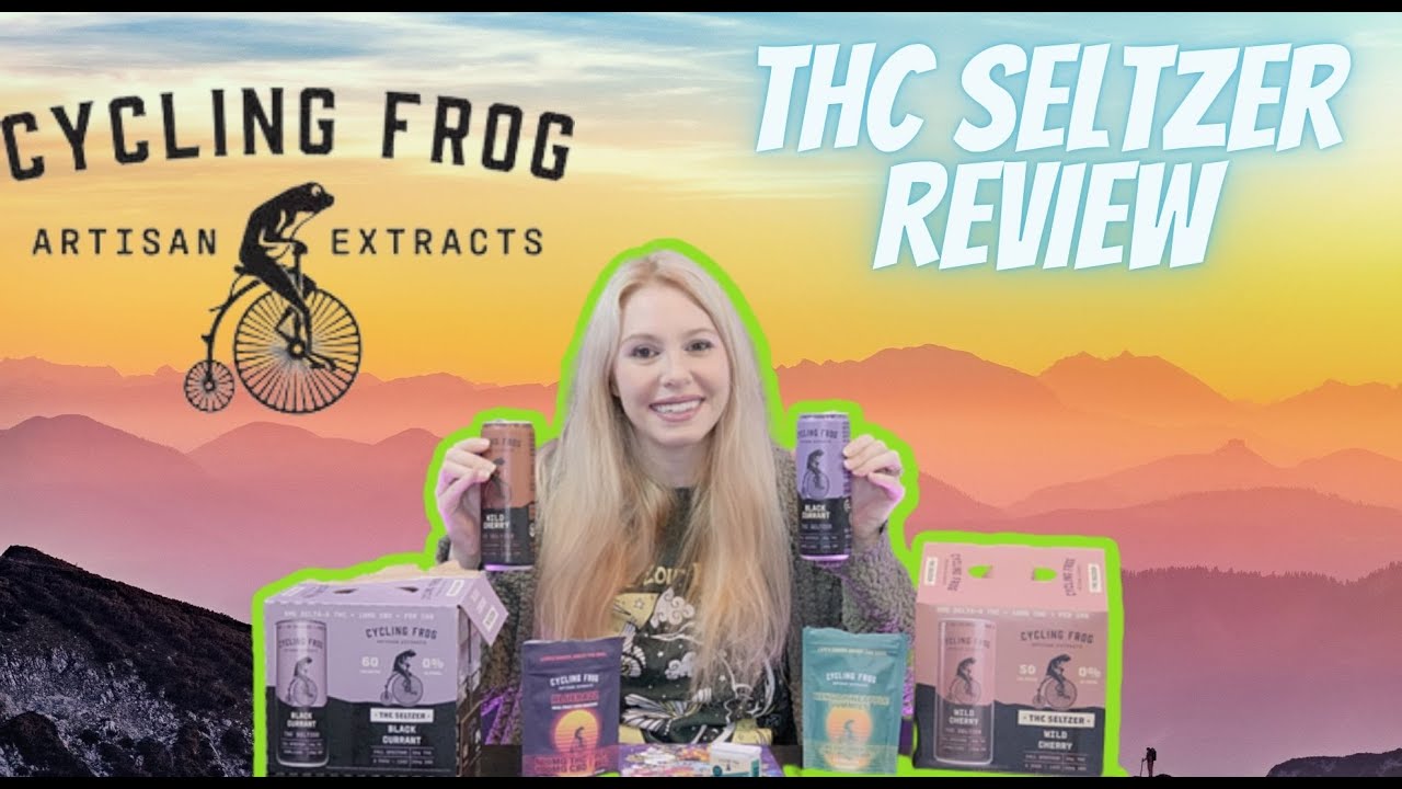 Non-Alcoholic THC Seltzer Review | Cycling Frog