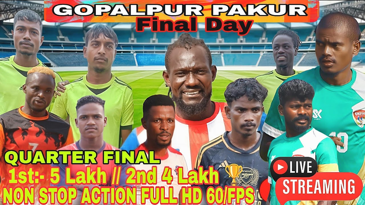 Quarter 💥 साधु का जादु 💥 King Fisher Potka 💥 Gopalpur Pakur Football Match 2026 #simonfootballlive