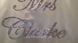 Crystalicious® Personalized SWAROVSKI® embellished Bridal Robe.