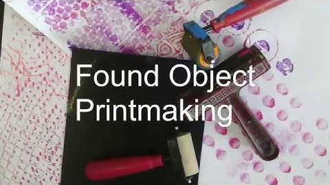 found object print making
