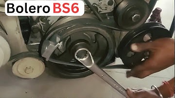 mahindra bolero BS6 power plus engine fan belt kaise lagate hain