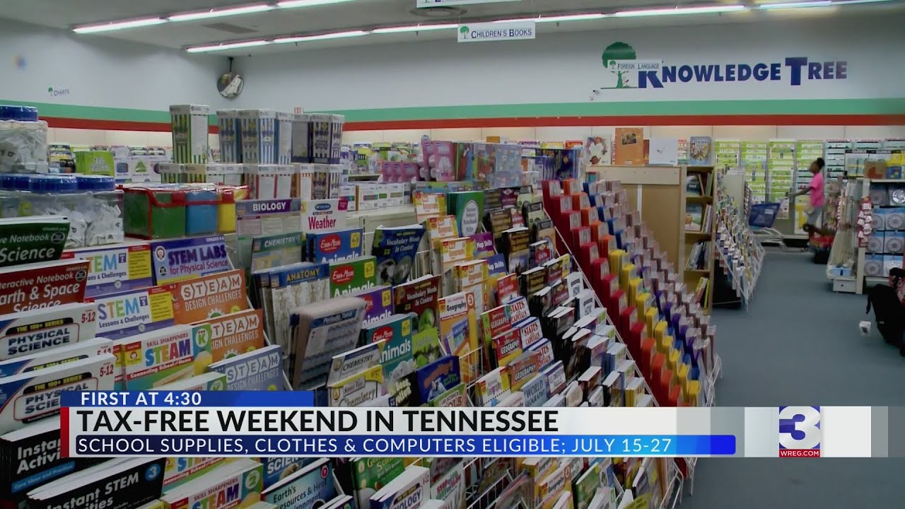 TN's tax-free weekend to boost school supply sales - YouTube