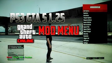 PS3 GTA 5 1.25 Mod Menu(Beta) Online/Offline + Download