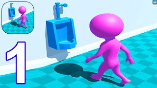 Toilet Dash 3D - Gameplay Part 1 - All Levels 1-10 (Android, iOS) screenshot 1