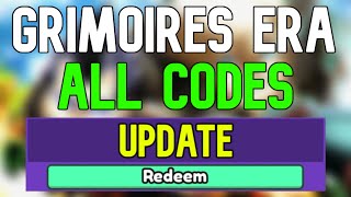 New Grimoires Era Codes | Roblox Grimoires Era Codes (April 2024)