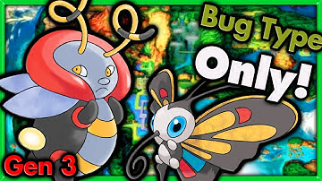 Can I Beat Pokemon Emerald with ONLY Bug Types? 🔴 Pokemon Challenges