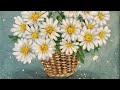 Daisy Flower of the Month Series Acrylic Painting LIVE Tutorial