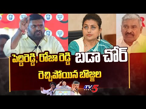 TDP MLA Candidate Bojjala Sudheer Reddy Aggressive Comments on Peddi Reddy,RK Roja | TV5 News - TV5NEWS