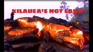 Pahoehoe Lava Flows Slowly Changing To Aa Lava Flows