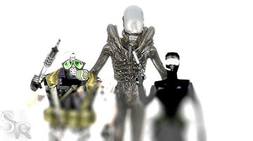 Remastered Alien: Isolation | Alien NPC VERSUS HL Source: HECU Marines and Black Ops Assassins