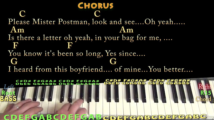Please Mr. Postman Piano version - Piano performance video thumbnail