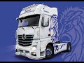 Сборка Mersedes Benz Actros MP4 1:24 Italeri Выпуск №4