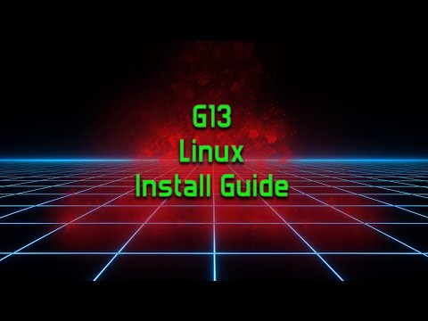 Logitech G13 Linux Setup Guide
