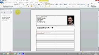 Comment Faire un CV   Formation Initiation Word