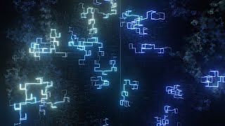 Data Transfer Inside A Computer AI Neural Network Activation Concept 4K VJ Loop Motion Background