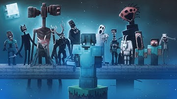 Surviving on ONE BLOCK with Every Horror Mod for 100 Days FINALE
