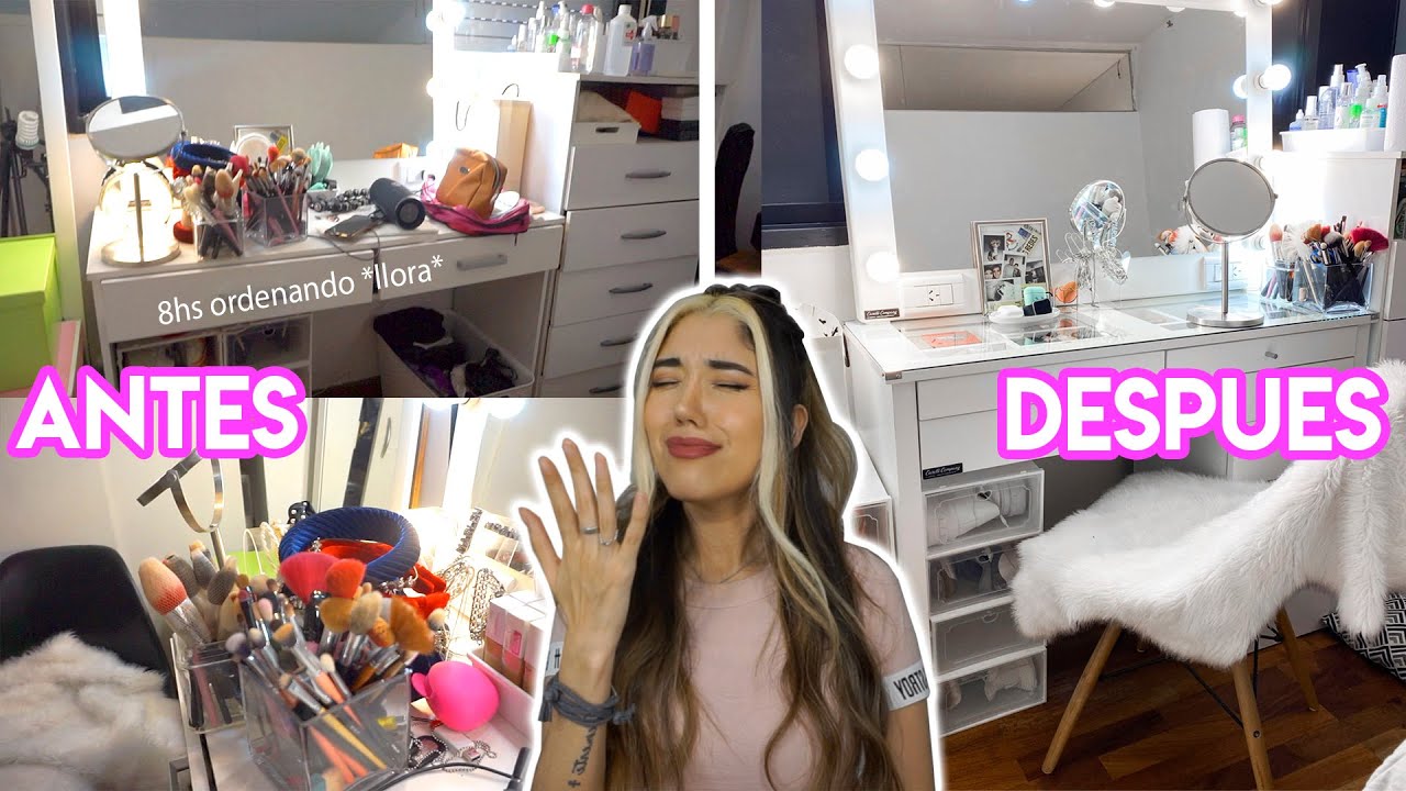 Ordenando el nuevo tocador de makeup| TARDE 8HS VENGAN A VERLO.