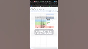Create a visual project tracker in #googlesheets by using dropdowns and conditional formatting 🔥