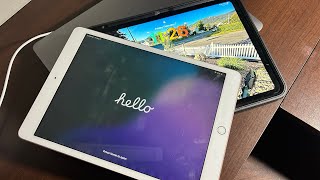 iPad 10 Silver unboxing and setup and comparisons! (Replacement device for iPad 8 swollen battery)!
