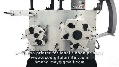 2+1 flexo label ribbon printing machine