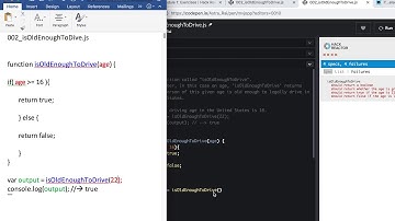 JavaScript Exercises | Hack Reactor Bootcamp Prep | Module 1: 002_isOldEnoughToDrive