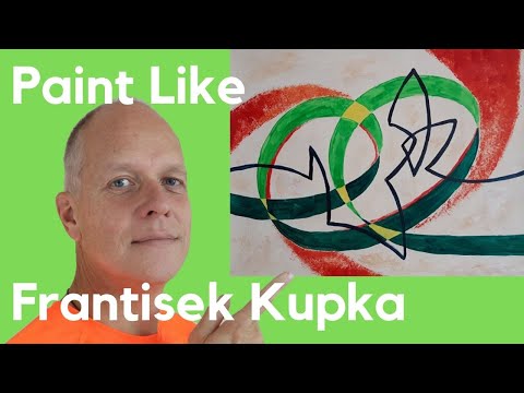 Paint like František Kupka - Abstract figure painting