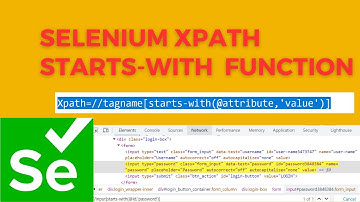 Mastering Selenium Xpath: Unveiling the Power of Starts - with function