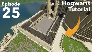 How to build Hogwarts in Minecraft - Episode 25 - Viaduct Courtyard