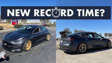 Tesla Model 3 - New Record Time at Buttonwillow Raceway full lap Onboard - Evasive Motorsports