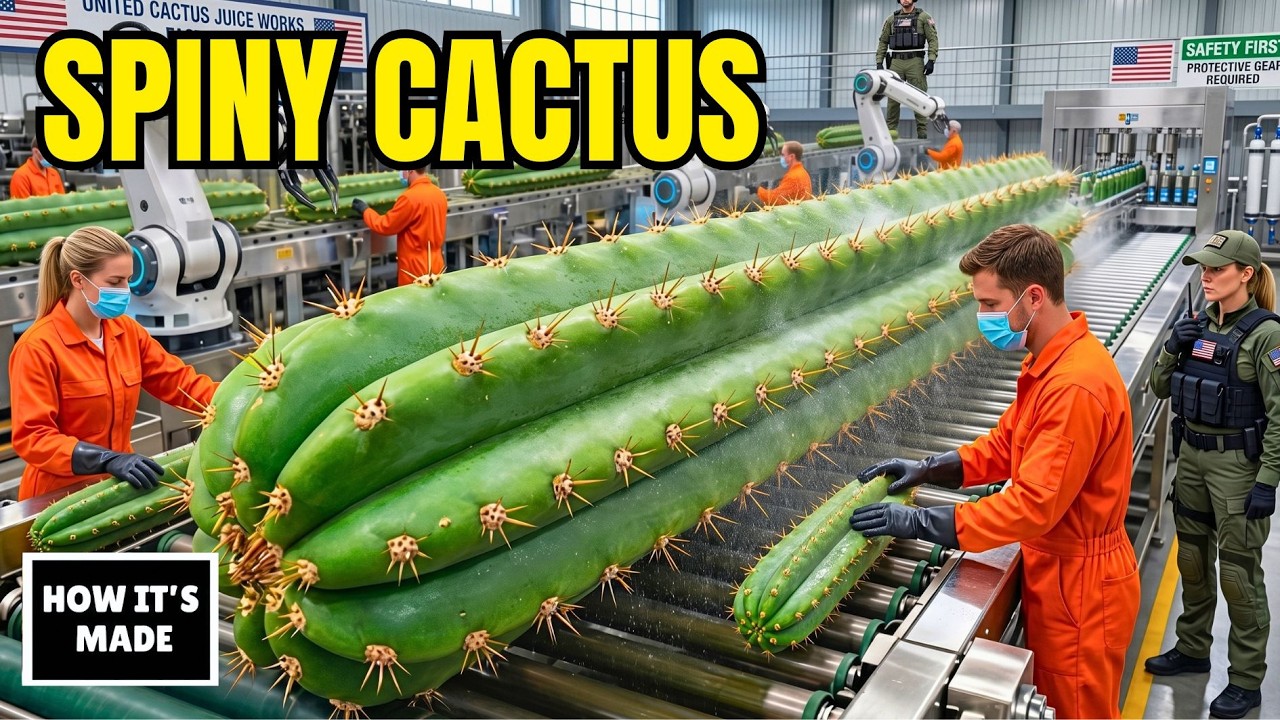 CACTUS GREEN strong spine ホリダ How Spiny Cactus Turns Into Green Juice and Superfood Powder