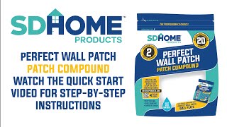 SD Homes Perfect Wall Patch - Patch Compound Install