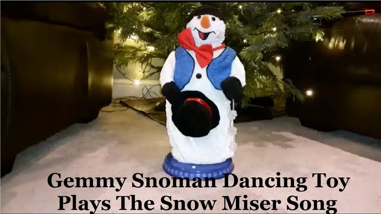 Gemmy Singing Dancing Snowman Christmas Decoration Sings Snow Miser