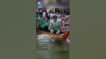 Thumbnail of Thrilling dragon boat race in China's Foshan