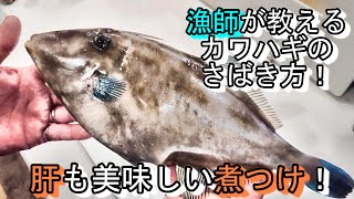 A fisherman's delicious braised filefish liver! Freshly caught filefish goes well with sake!