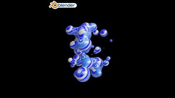 MetaBall Abstract Animation In Blender #blender3danimation #blendercommunity #tutorial #blender3d