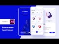 E-commerce App Design in Adobe XD (Wireframe/Mockup + Prototype)