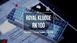 Royal Kludge RK100 Mechanical Keyboard Unboxing | Typing Sounds | Review (Gateron Red Switch)