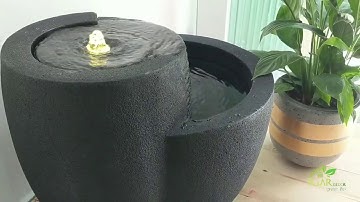 Đài phun nước composite Esteras COMALLO đen