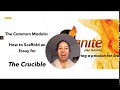 Understanding 'The Crucible' and Essay Construction