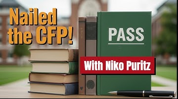 Student Successes: Niko Puritz Shares His Secrets to Passing the CFP Exam