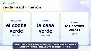 Spanish Grammar: Spanish Noun-Adjective Agreement and Position Rules