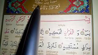 Yasin Suresi 1.Sayfa Kelime Meali