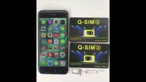 How to use Q-SIM4 ICCID to unlock iPhone auto 4G LTE - latest 20171212