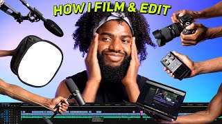HERE'S *EVERYTHING* | How I Film & Edit YouTube Videos (memes, cameras, lights, software, and mics!) screenshot 5